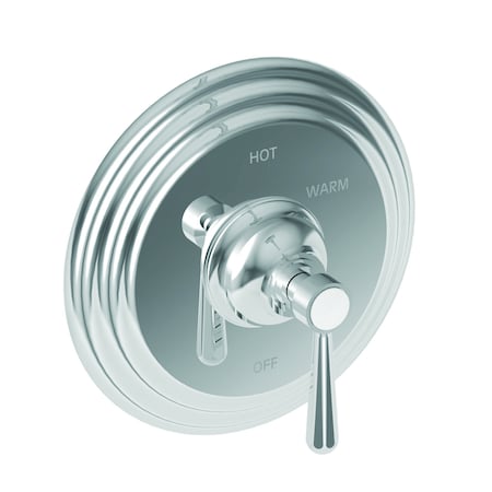 NEWPORT BRASS Pressure Shower Trim Plate W/ Handle. Less Showerhead, Arm, Blk 4-1664BP/54